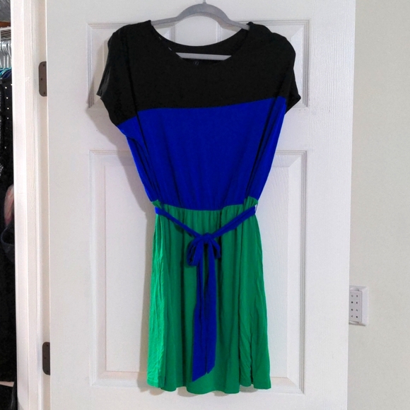 NWT Kensie Colorblock Dress, Size L - Picture 1 of 8